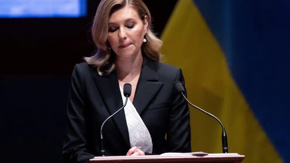 Olena Kiyashko, la esposa del presidente de ucrania, Volodímir Zelenski.