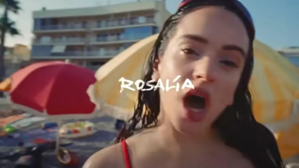 Rosalía para su nuevo videoclip 'Despechá'.