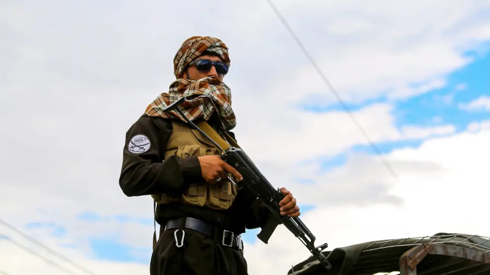 Centinela talibán en Kabul.