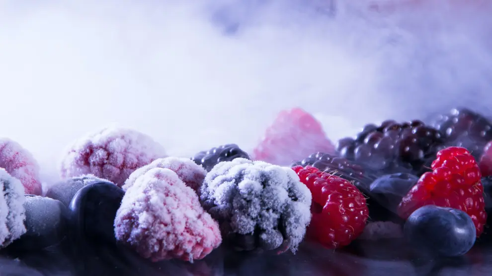 Fruta congelada, en una imagen de archivo.