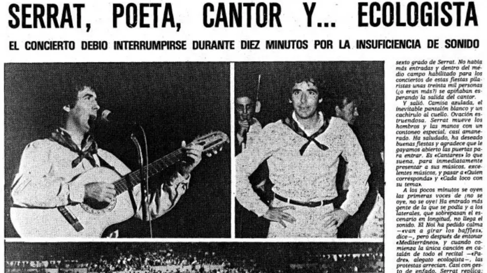 Crónica del concierto publicada en HERALDO el 15 de octubre de 1983.