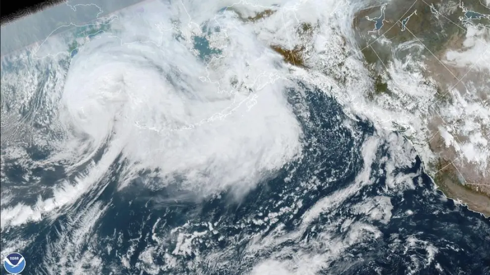 Imagen de satélite de la tormenta