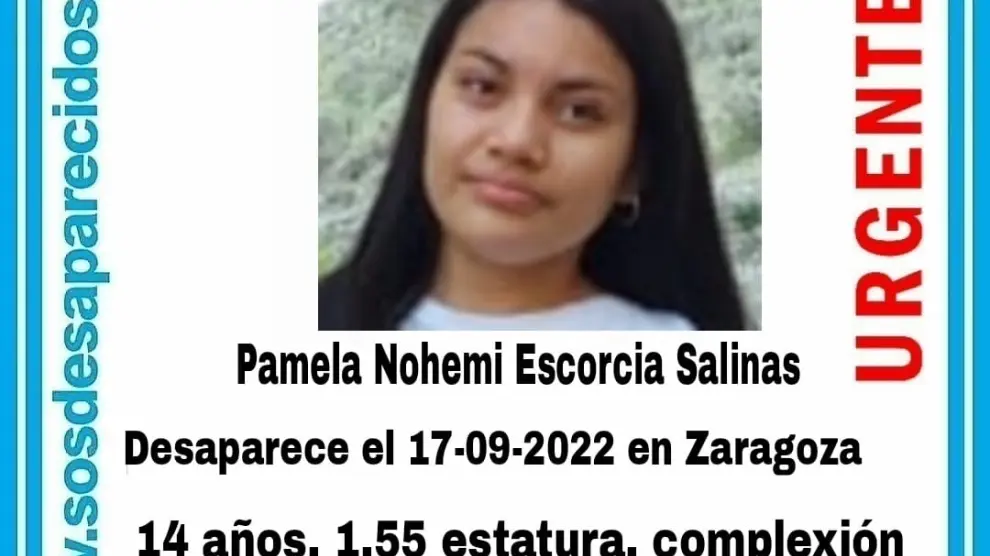 Una imagen de la joven desaparecida en Zaragoza este fin de semana.