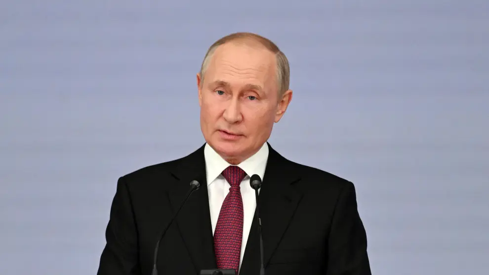 Russian President Putin attends a meeting in Moscow