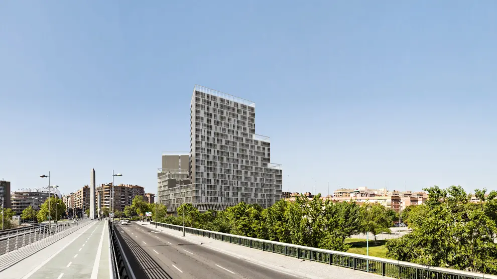Skyline, edificio de viviendas promovido por Ebrosa.