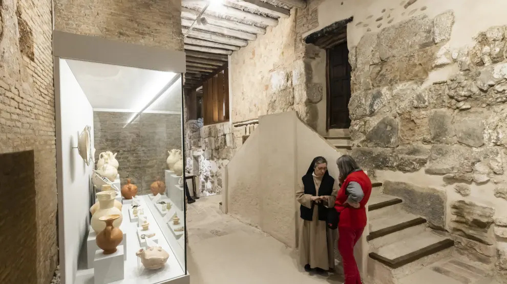 Interior de la muralla romana en el convento de las canonesas del Santo Sepulcro.