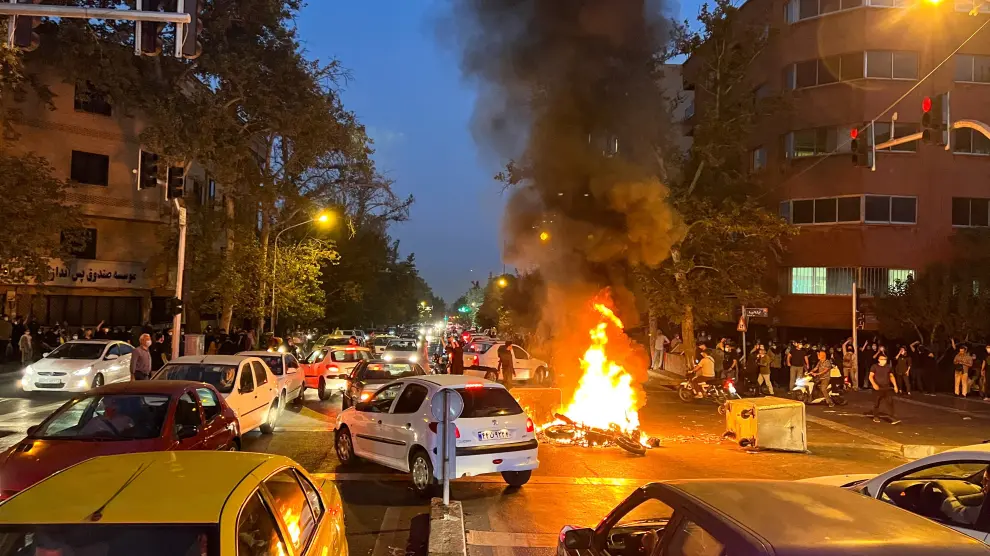 Disturbios en Teherán