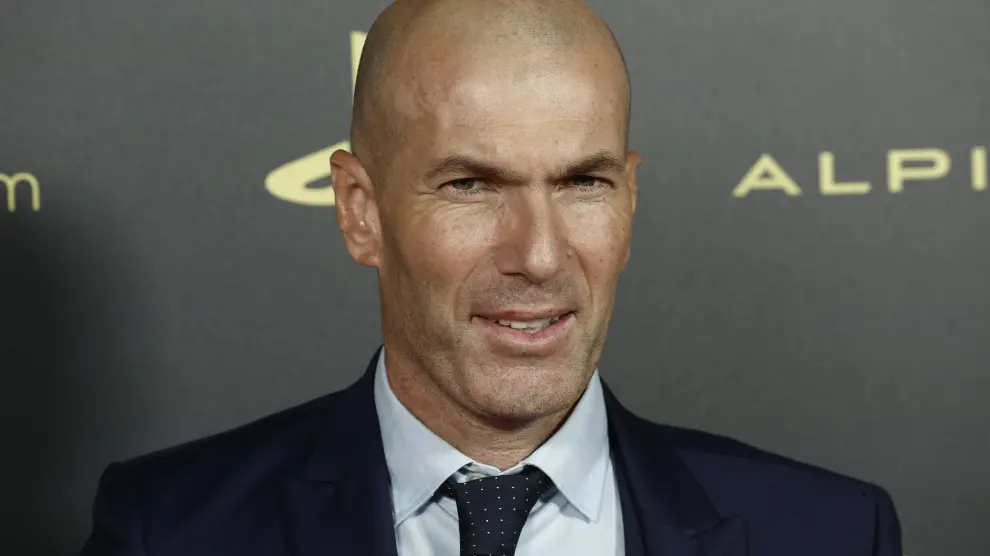 Zinedine Zidane, en la alfombra roja del Balón de Oro 2022.