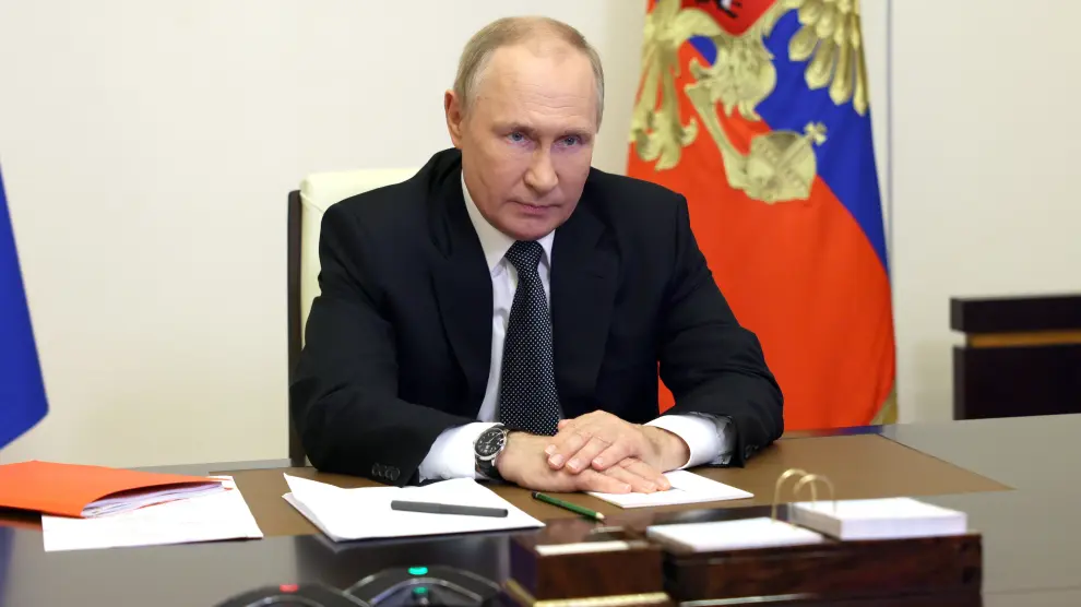 Vladimir Putin attends Security Council meeting of Russian Federation