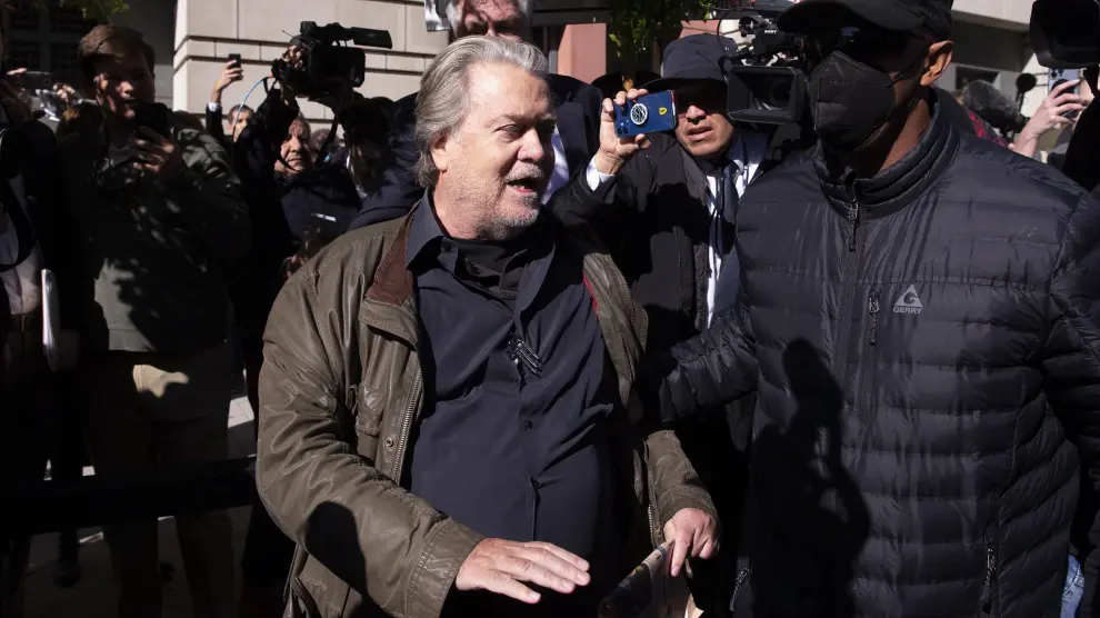 Steve Bannon sentencing after being found guilty on two charges in his contempt of Congress trial