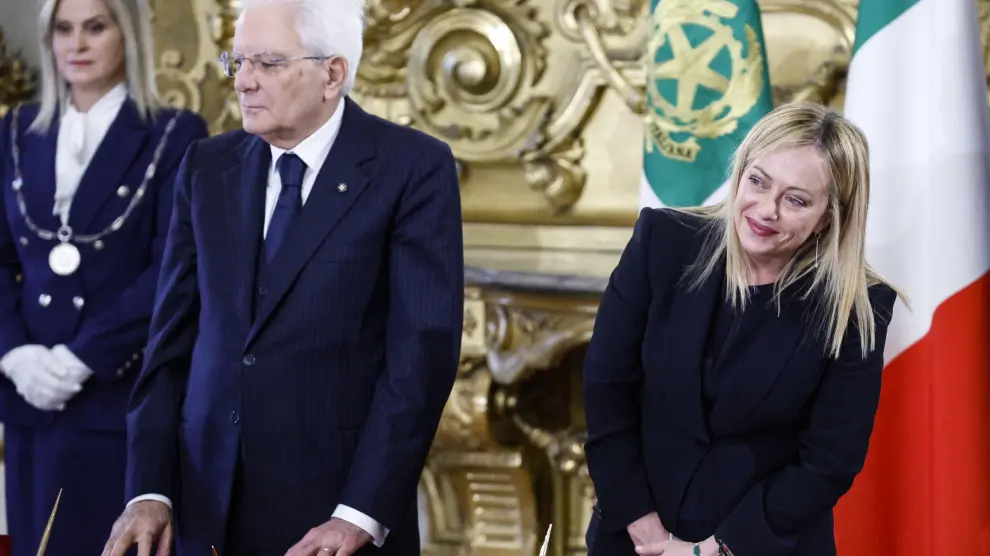 Ceremonia de juramentación del nuevo Gobierno italiano en el Palacio del Quirinal