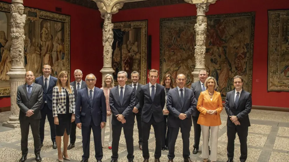 Equipo directivo de Ibercaja, liderado por su Consejero Delegado, Víctor Iglesias