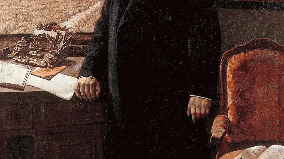 Retrato de Joaquín Costa de Victoriano Balasanz.