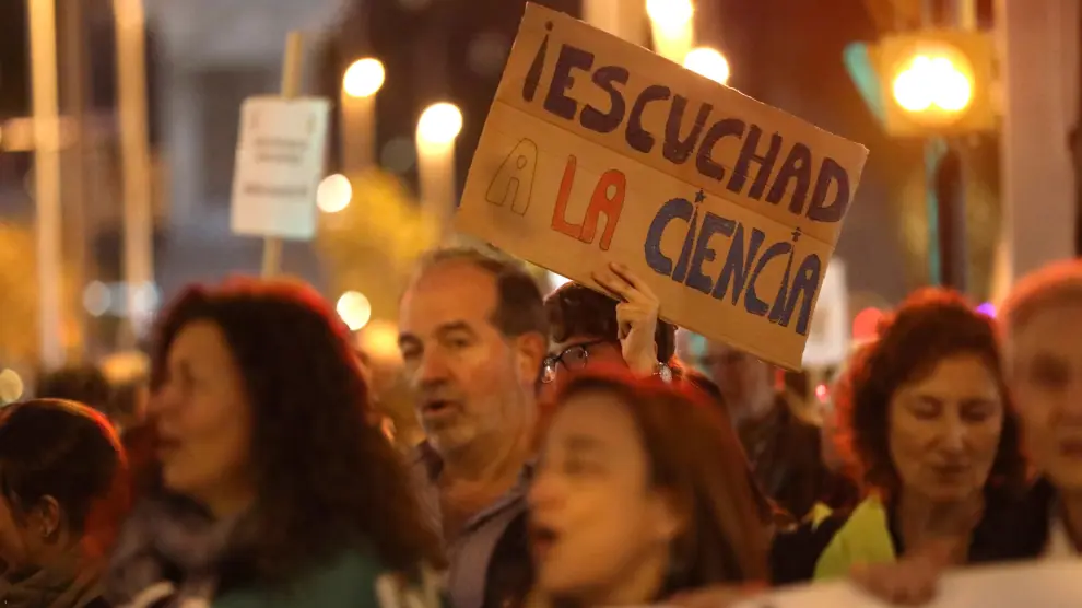 Marcha contra la emergencia climática en Zaragoza
