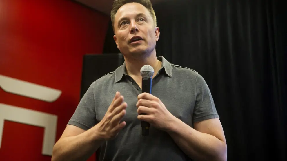 Elon Musk en un evento de Tesla en California este lunes.