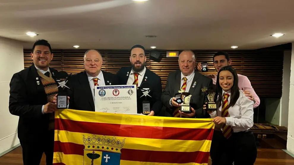 La delegación aragonesa en el Congreso Nacional de Coctelería de Ciudad Real.
