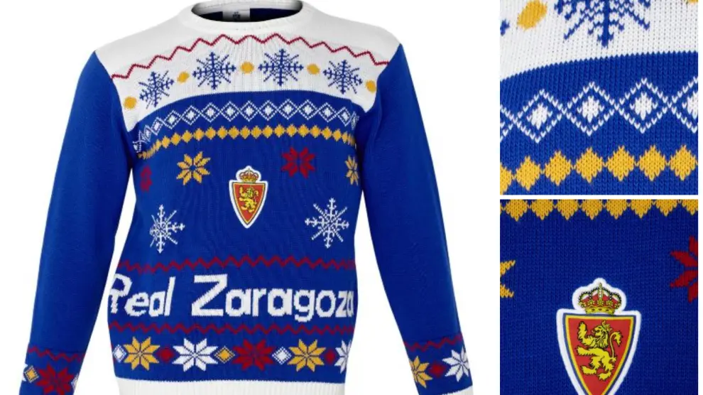 Los jerséis navideños del Real Zaragoza.