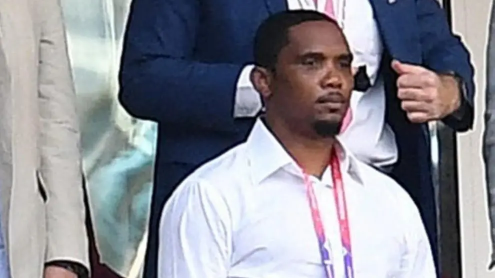 Foto de archivo de Eto'o en un partido de Camerún en el Mundial
