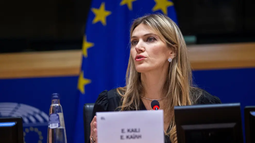 La vicepresidenta de la Eurocámara, Eva Kaili.