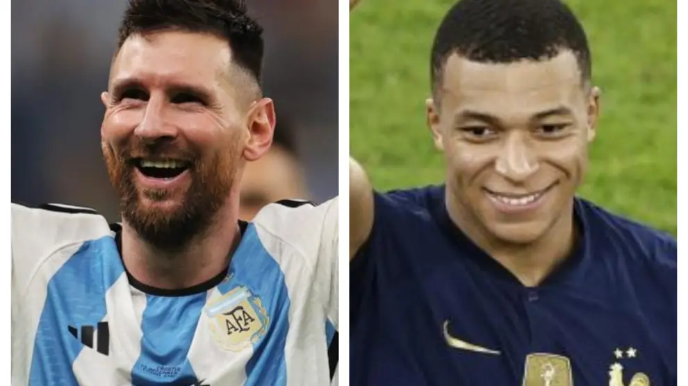 Leo Messi y Kylian Mbappé.
