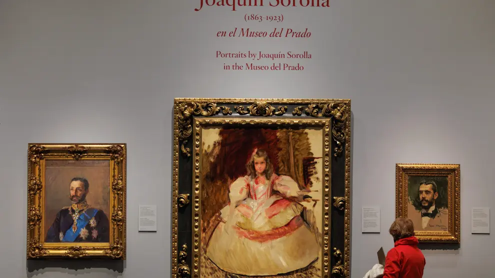 Exposición 'Retratos de Sorolla' presentada este miércoles en el Museo del Prado de Madrid.