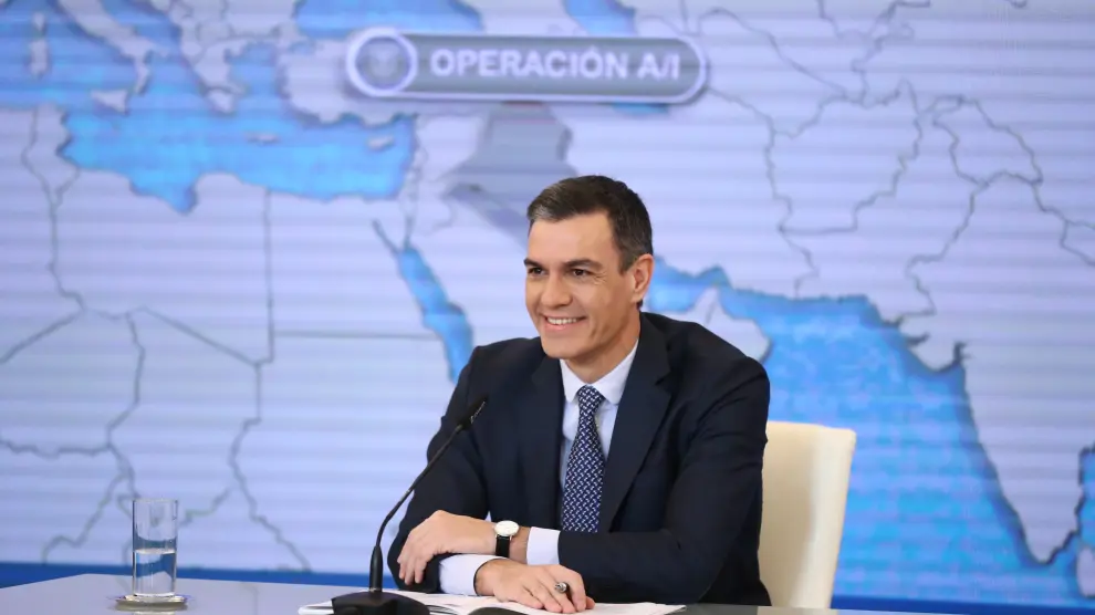 Sánchez mantiene videoconferencia con unidades españolas en misiones humanitarias y de paz