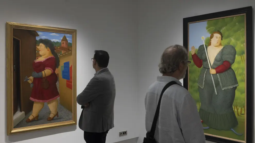 Inauguración de la exposición pictórica de Fernando Botero 'Sensualidad y melancolía', en el Museo Goya de Zaragoza