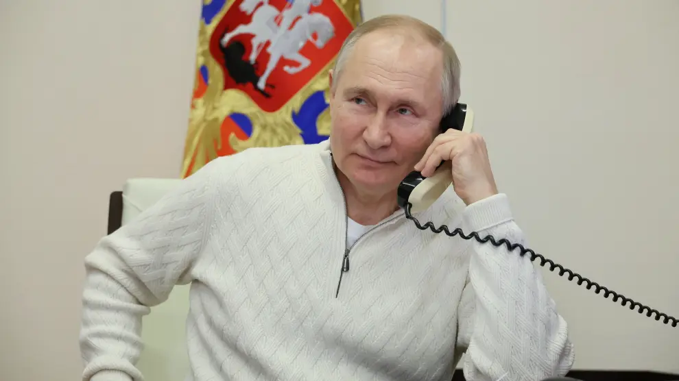 El presidente de Rusia, Vladimir Putin, en su despacho