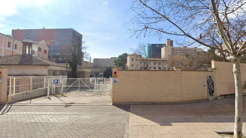 Vista de la parcela de la DPZ donde está proyectado el nuevo Archivo Provincial.