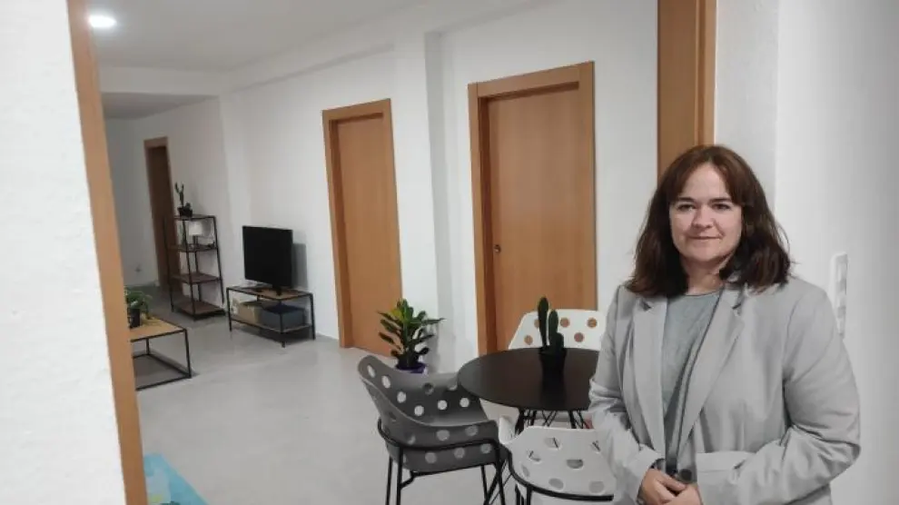 María Goikoetxea en el nuevo centro de emergencias del IAM