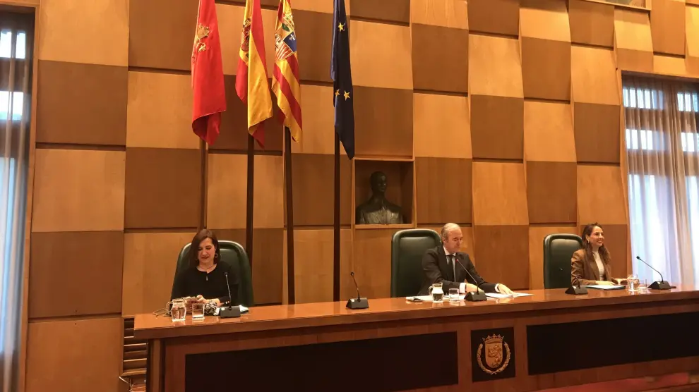 El Pleno del Ayuntamiento de Zaragoza celebrado hoy.