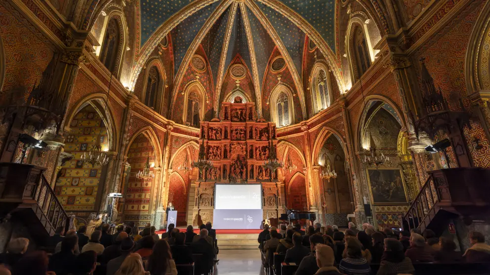 Acto de celebracion del 25 aniversario de la Fundacion Amantes de Teruel en la Iglesia de San Pedro. Foto Antonio Garcia_bykofoto_3. 28_01_23[[[FOTOGRAFOS]]]