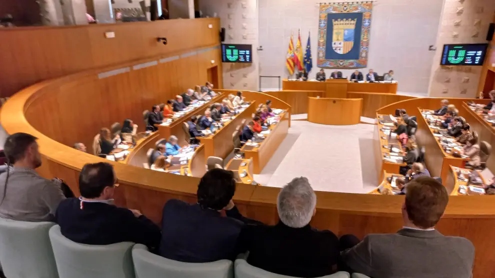 A la sesión de Las Cortes ha asistido una representación política de la comarca.