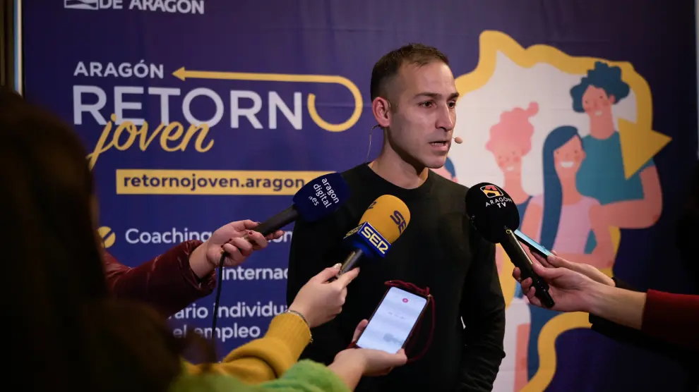 Rubén Sarvisé exjugador de baloncesto y psicólogo deportivo, regresó a Huesca tras pasar dos años en China.