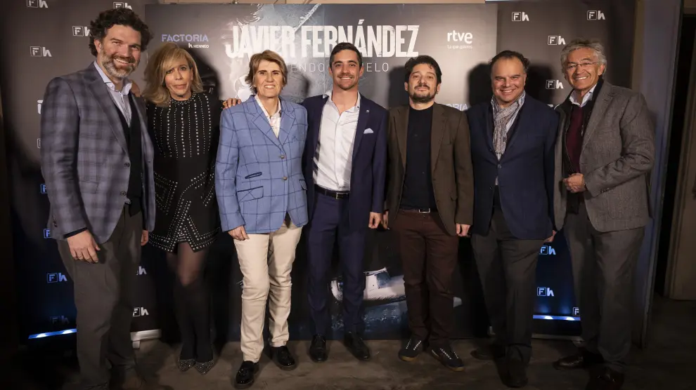 Íñigo de Yarza, María Eizaguirre, Paloma del Río, Javier Fernández, Alberto Fernández, Fernando de Yarza y Pepe Quílez, en Madrid