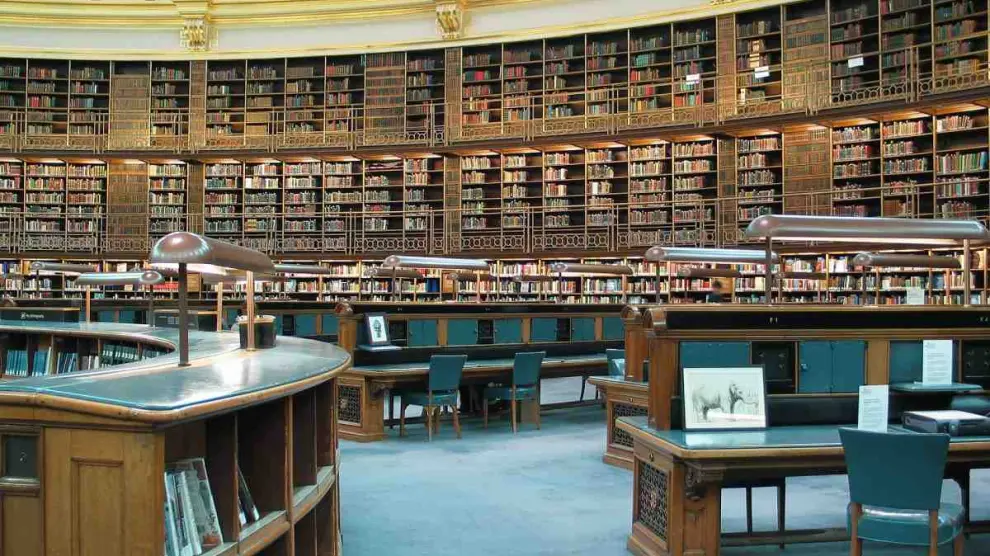 Sala de lectura antigua del Museo Británico