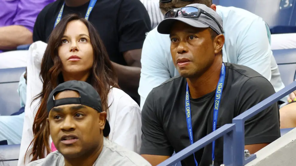 Tiger Woods y su exnovia Erica Herman.