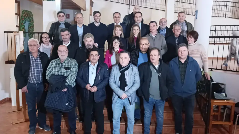 Algunos de los alcaldes que acudieron este jueves a la presentación en Andorra.