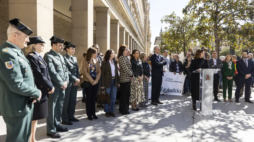 Actos en la plaza del Pilar por el Día Europeo de las Víctimas del Terrorismo y recuerdo de las víctimas del 11-M