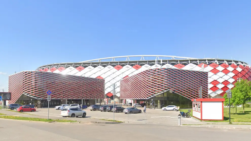 El estadio del Spartak de Moscú, el Otkrytie Arena, acogió este sábado a poco más de 5000 aficionados.