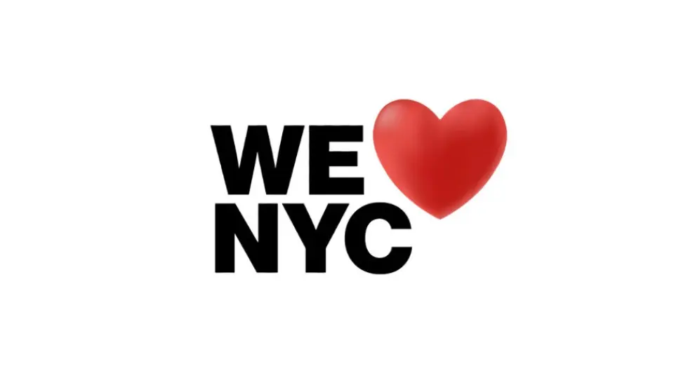Logo 'we (love) NYC'