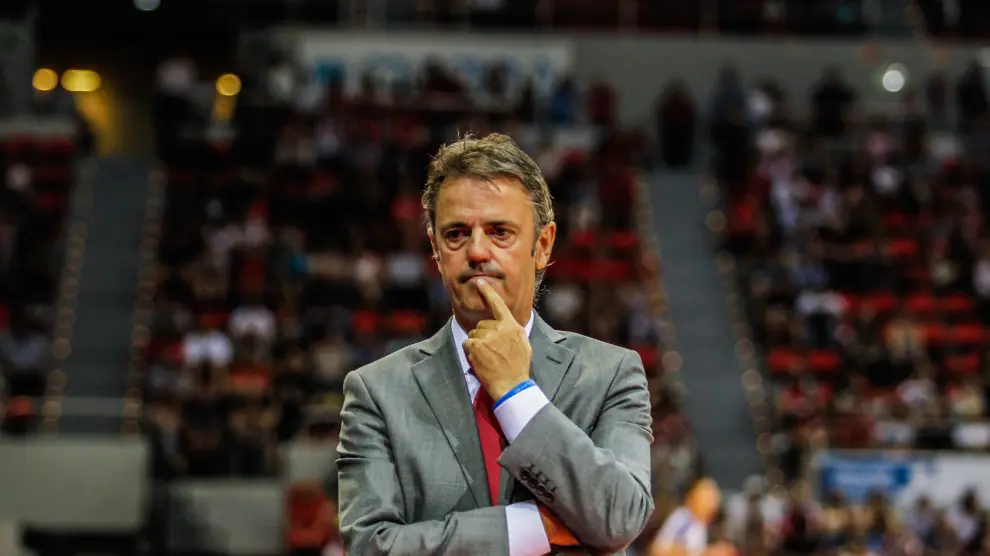 Porfirio Fisac, entrenador del Casademont Zaragoza.