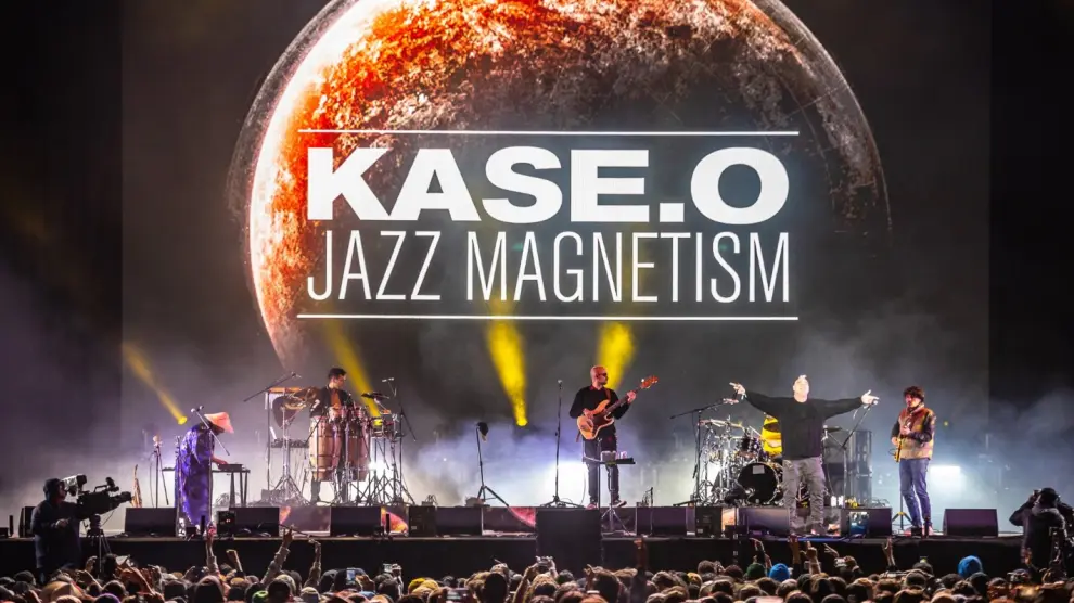 La actuación de Kase.O en el Vive Latino de México.