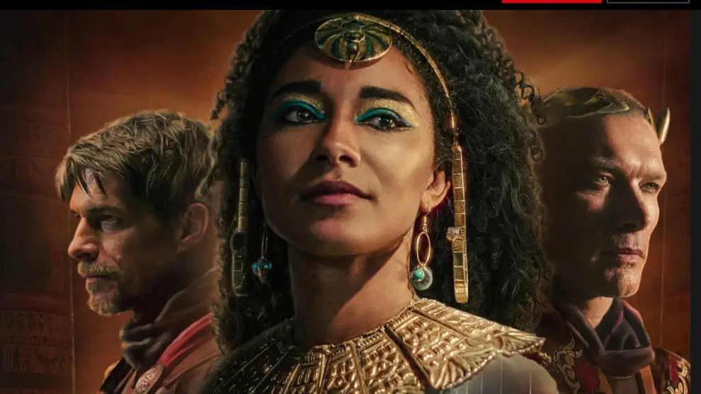 Cartel promocional del 'La reina Cleopatra'