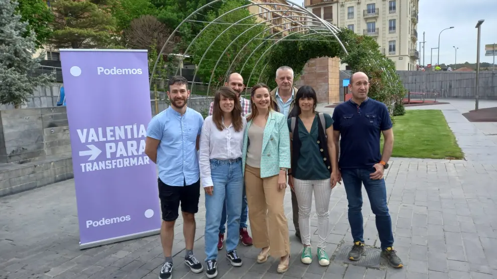 Presentación de la candidatura de Podemos al Ayuntamiento de Teruel.