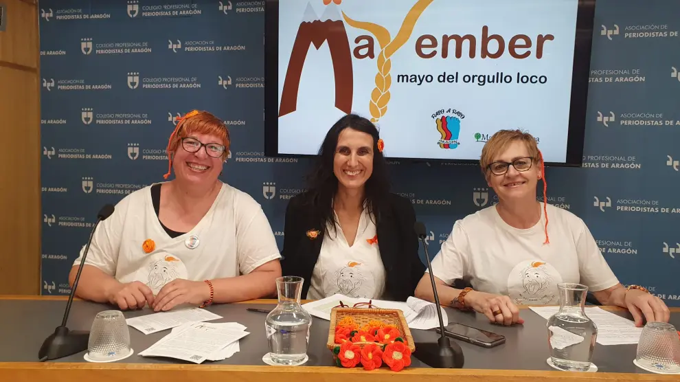 Pilar Cervera, María José Ochoa y María José Lasheras, en la presentación de Mayember.