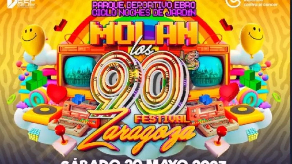 La fiesta 'Molan los 90' llega a Zaragoza