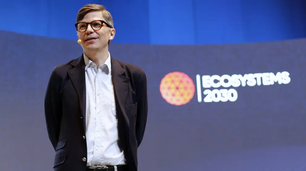 El vicepresidente de Innovación de Microsoft, Jason Wild, durante la jornada final de la cumbre tecnológica Ecosystems2030 en Coruña