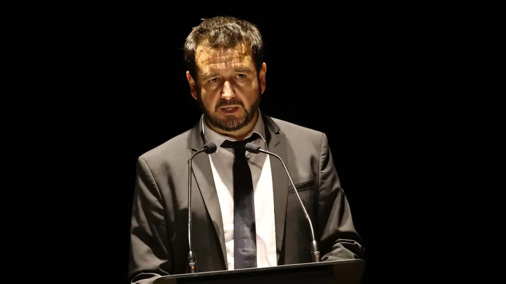 José Ángel Delgado, en la clausura del Saraqusta Film Festival