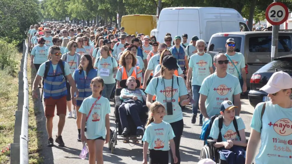 Más de 9.000 personas han participado este domingo en la XI edición de la Marcha Aspace en solidaridad con las personas con parálisis cerebral y discapacidades afines.